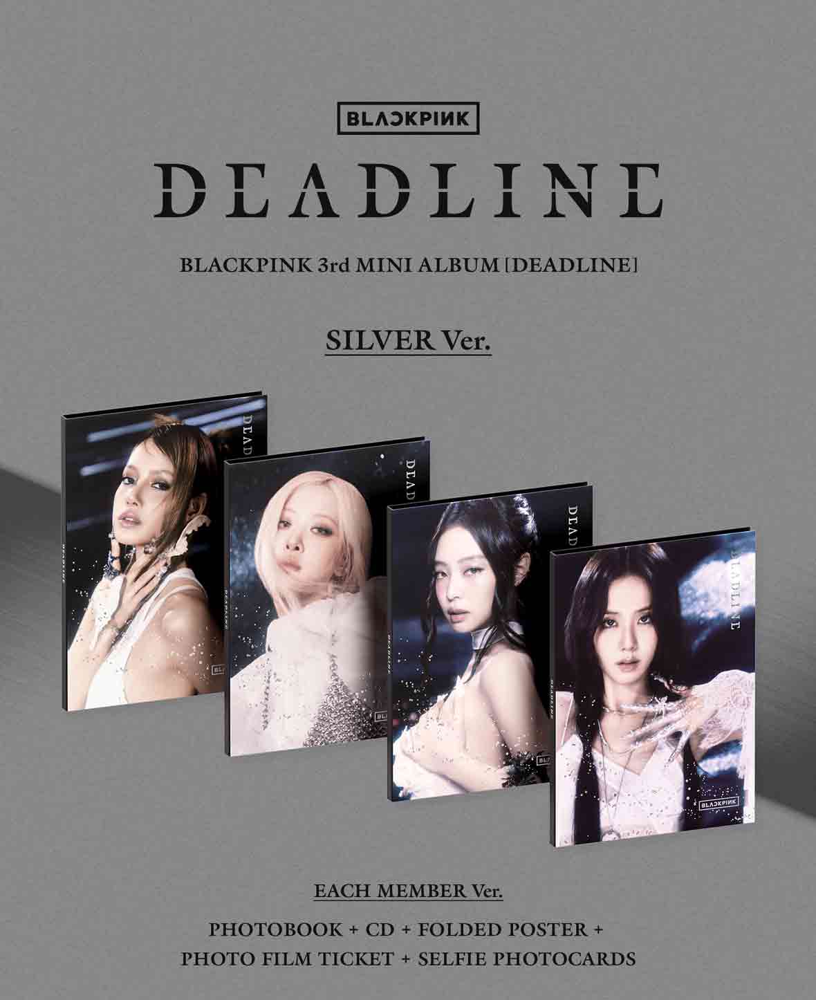 [PRE-ORDER] BLACKPINK - DEADLINE (3RD MINI ALBUM) (SILVER VER.)