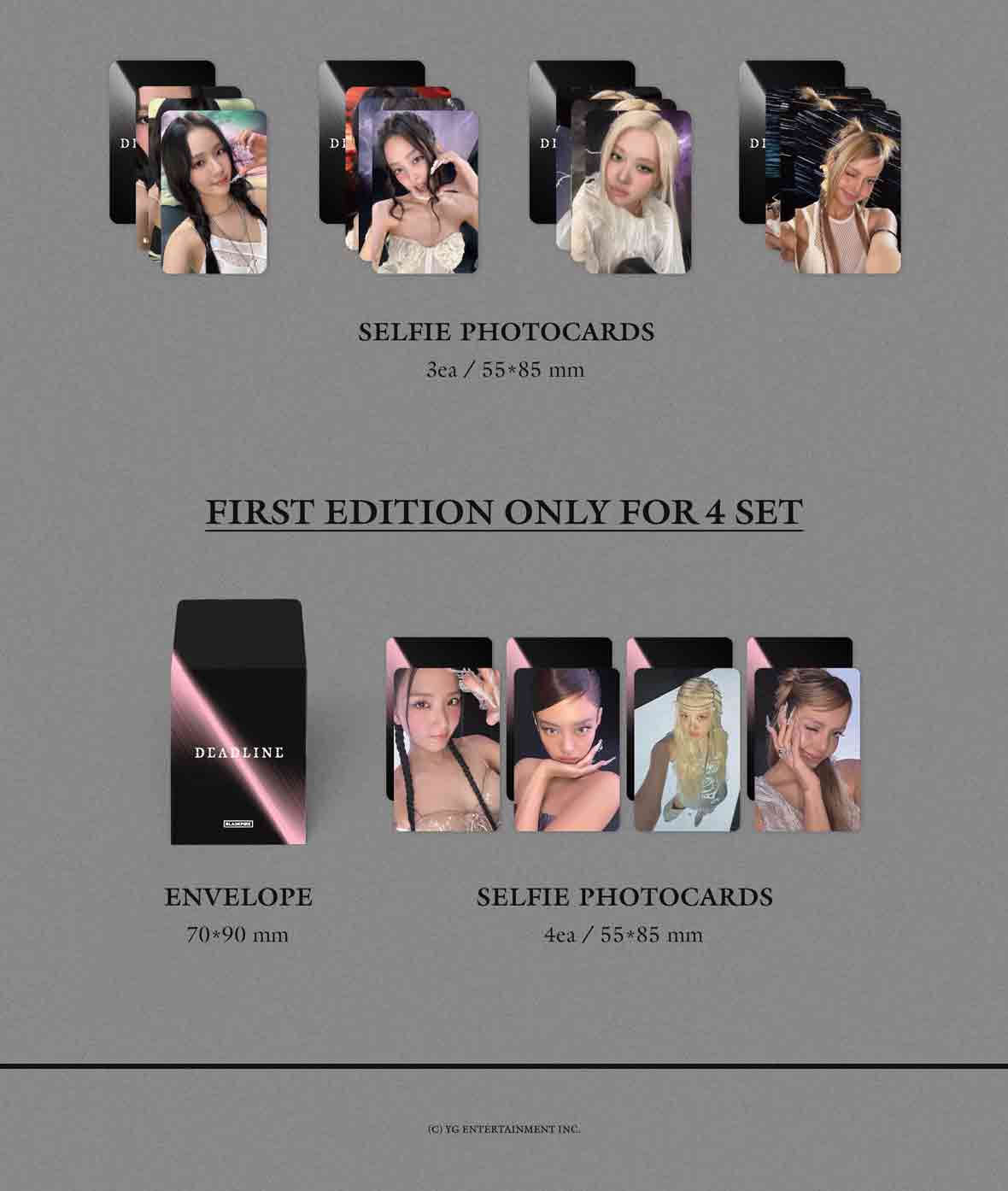 【未開封】BLACKPINK DEADLINE SILVER Ver.4種セット 4種セット特典付き》 3rd MINI ALBUM [DEADLINE] SILVER Ver.JISOO