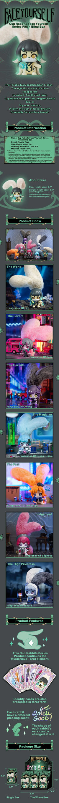 Cup rabbits face yourseff series plush blind box