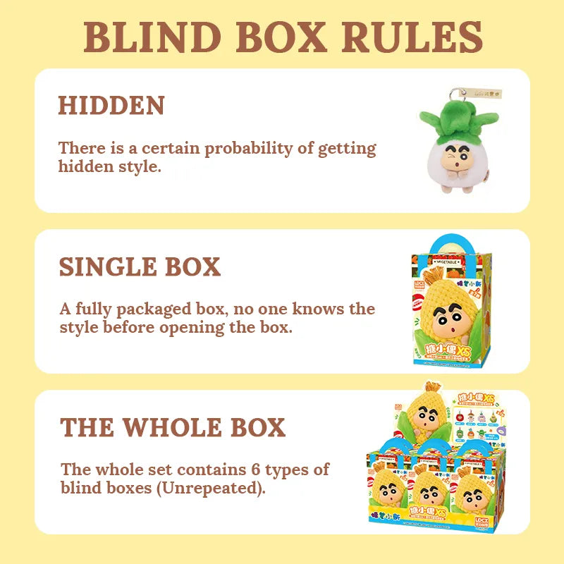 Crayon Shin-chan Vol.1-Vegetable Plush Series Blind Box