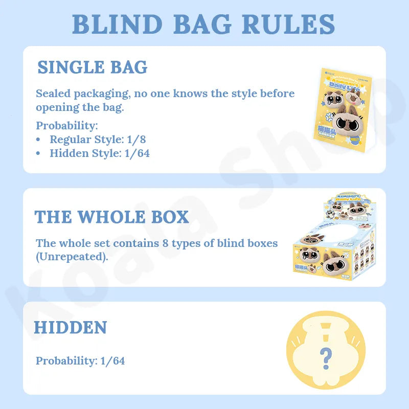 Nobeko Azukisan's Daily Life Plush Pendant Blind Bag