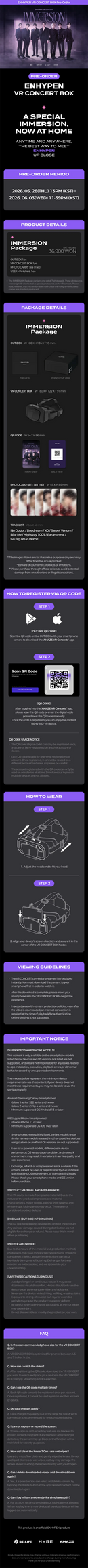 ENHYPEN - VR CONCERT BOX IMMERSION PACKAGE