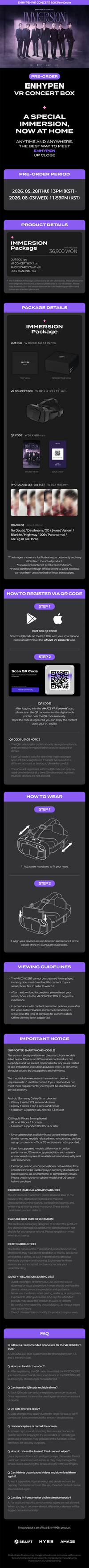 ENHYPEN - VR CONCERT BOX IMMERSION PACKAGE