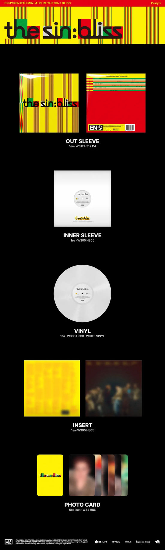 [PRE-ORDER] ENHYPEN - THE SIN : BLISS (Vinyl ver.)