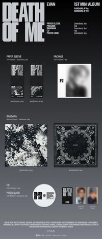 [PRE-ORDER] EVAN - DEATH OF ME (BANDANA Ver.)
