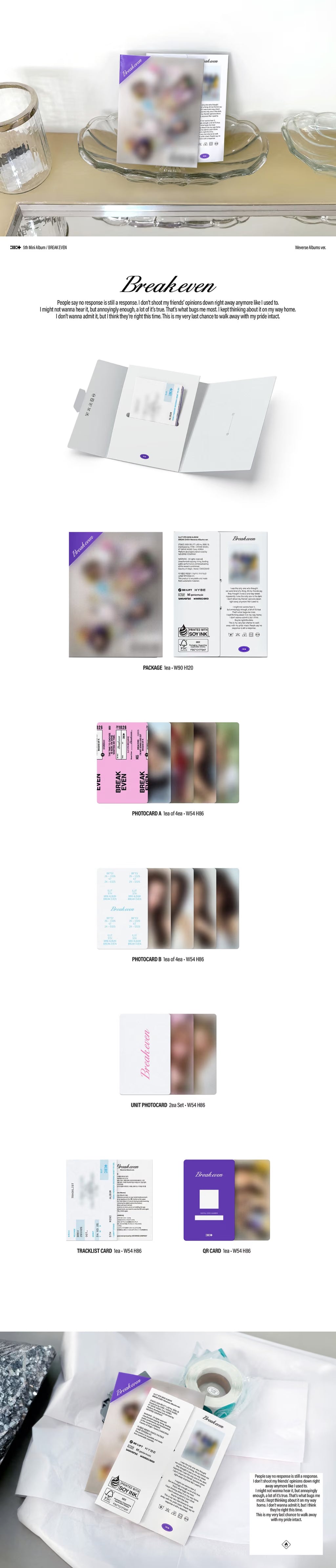 [PRE-ORDER] ILLIT - BREAK EVEN (Weverse Albums ver.)