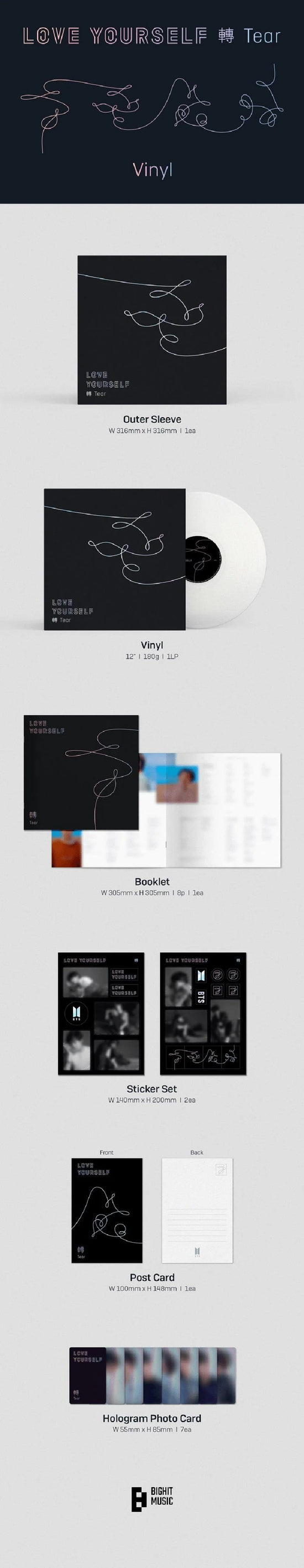 BTS - Love Yourself: Tear LP (Vinyl)