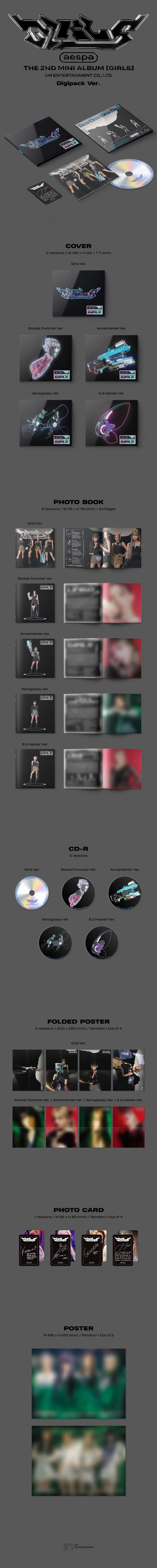 AESPA - Girls - The 2nd Mini Album (Digipack Version)