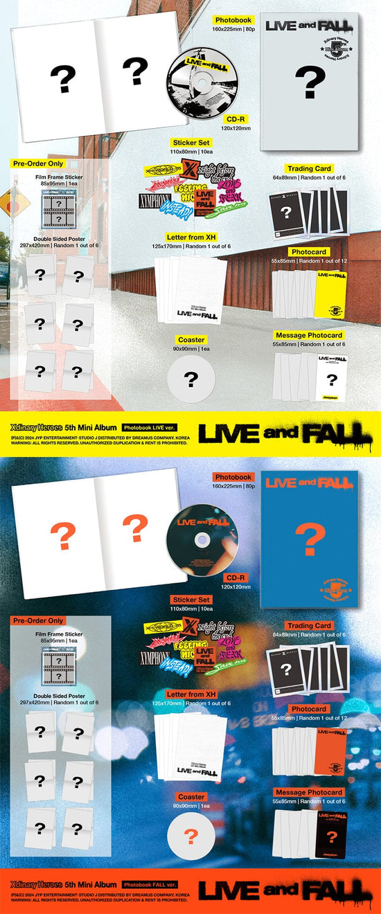 XDINARY HEROES - LIVE AND FALL (PHOTOBOOK VER.)