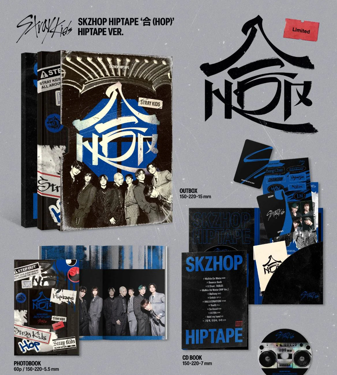 Stray kids skzhop hoptape versie kpop music album 