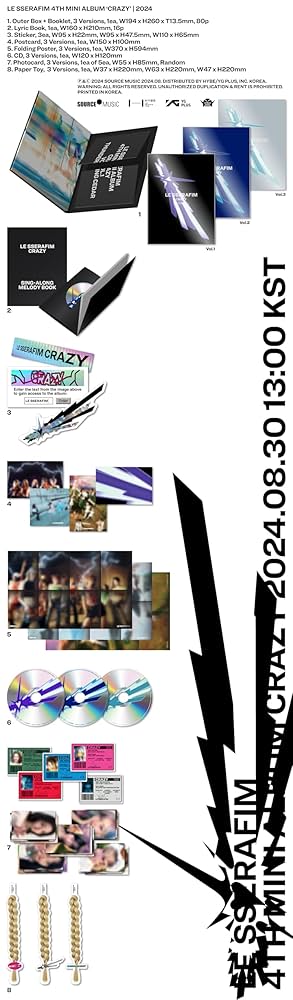 LE SSERAFIM - Crazy 4th mini album – KeaPOP
