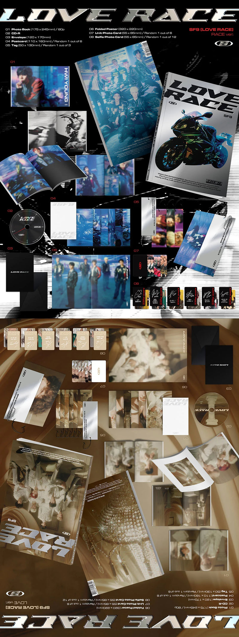 SF9 - 15TH MINI ALBUM - LOVE RACE (FANCY VER.)