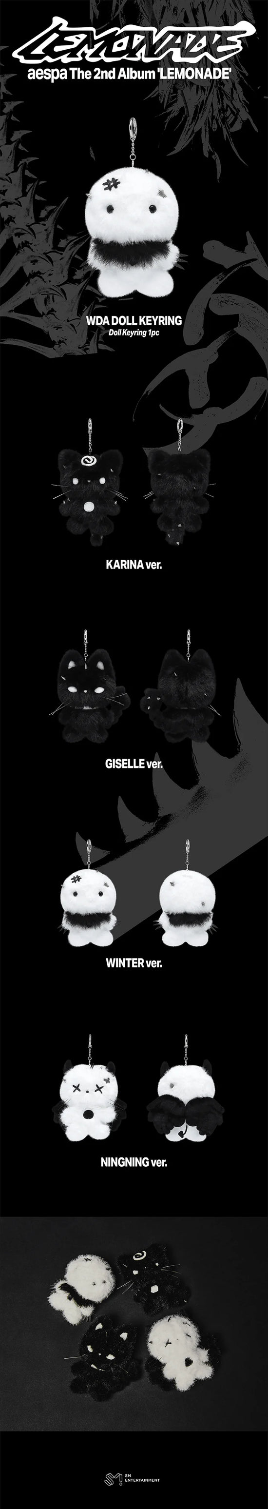 AESPA - LEMONADE MD Doll Keyring (WDA Ver)