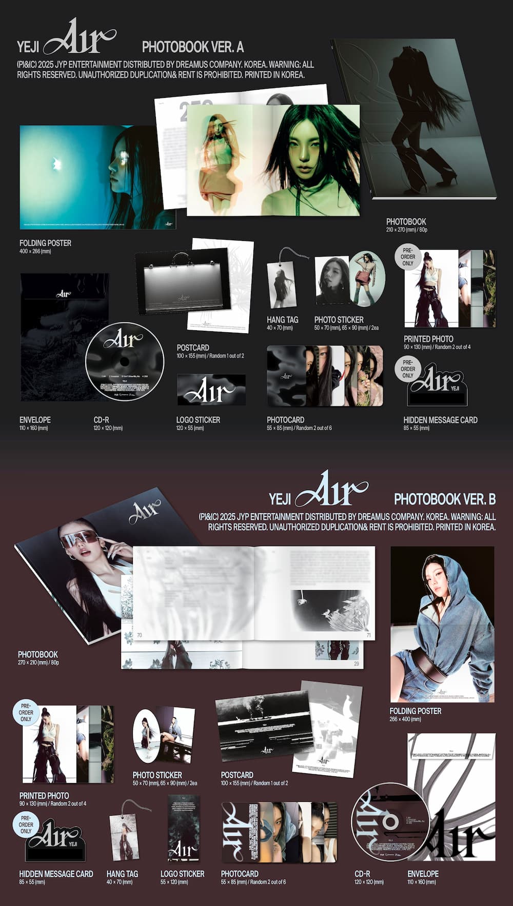 YEJI (ITZY) <Air> Photobook Ver.