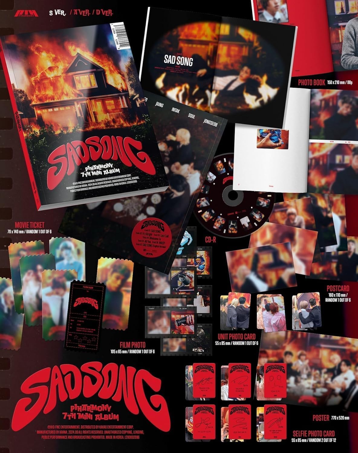 P1HARMONY - SAD SONG (Photobook) hello82 EXCLUSIVE