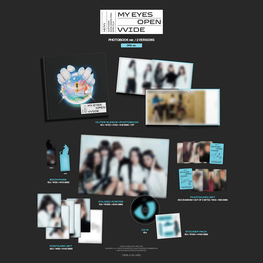MEOVV - [MY EYES OPEN VVIDE] 1st EP Album (PHOTOBOOK VER.]