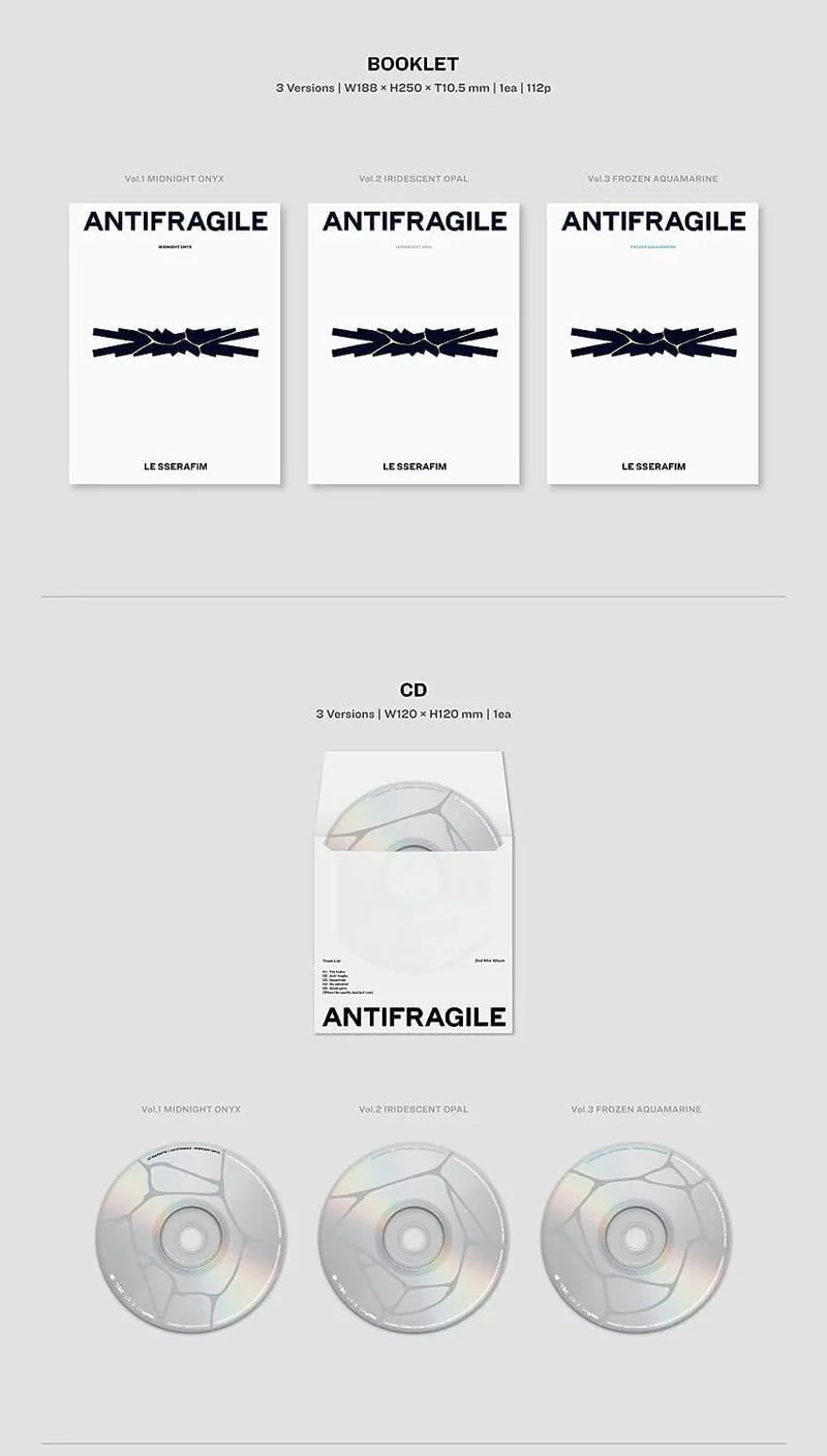 LE SSERAFIM - 2ND MINI ALBUM ANTIFRAGILE