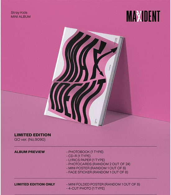 [PRE-ORDER] Stray Kids - MAXIDENT (GO ver.) Limited Edition