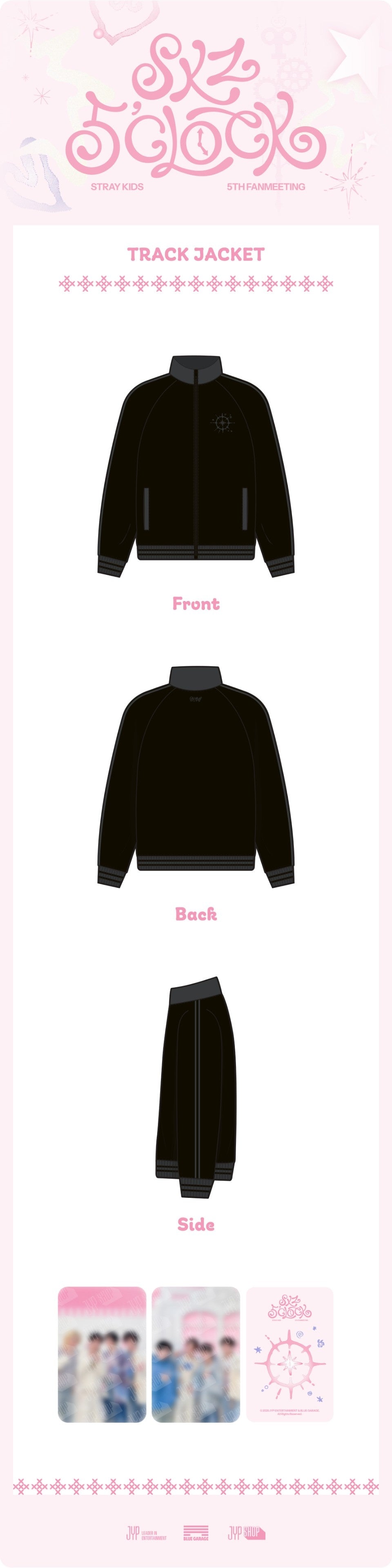 straykids ペンミ 5'CLOCK TRACK JACKET トレカ Stray Kids - SKZ 5'Clock - Track Jacket W/ PHOTOCARDS – KeaPOP