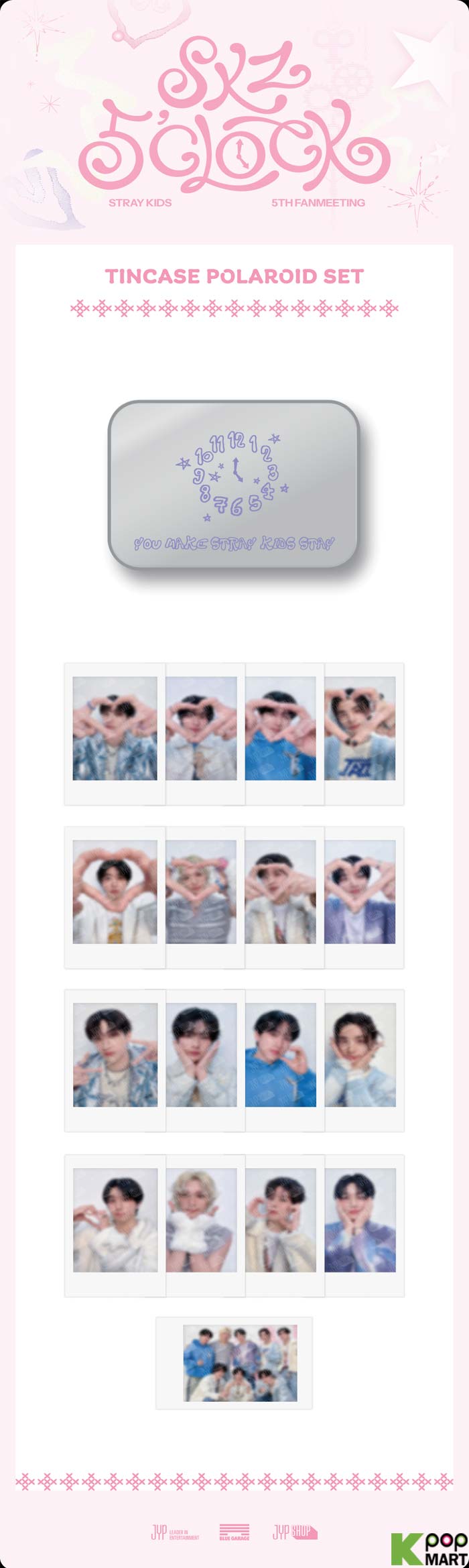 Stray Kids – SKZ 5'CLOCK - TINCASE POLAROID SET – KeaPOP