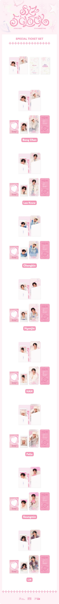 Stray Kids - SKZ 5'Clock - Special Ticket Set (Member ver)