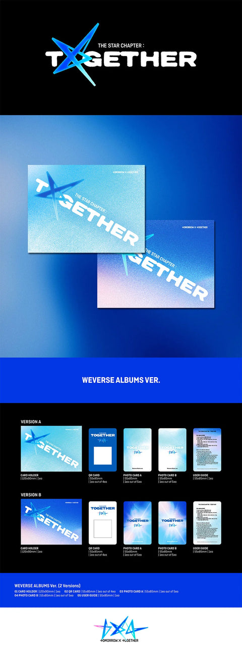 TOMORROW X TOGETHER (TOMORROW X TOGETHER) Star Chapter: TOGETHER (Weverse Albums ver. A and B)
