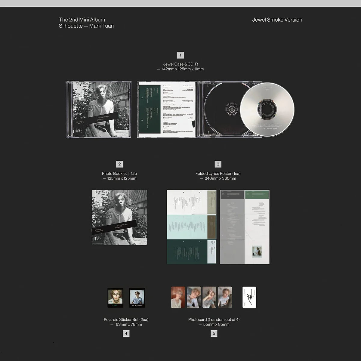 [SIGNED ALBUM] MARK TUAN (GOT7) -SILHOUETTE (JEWEL VER.)