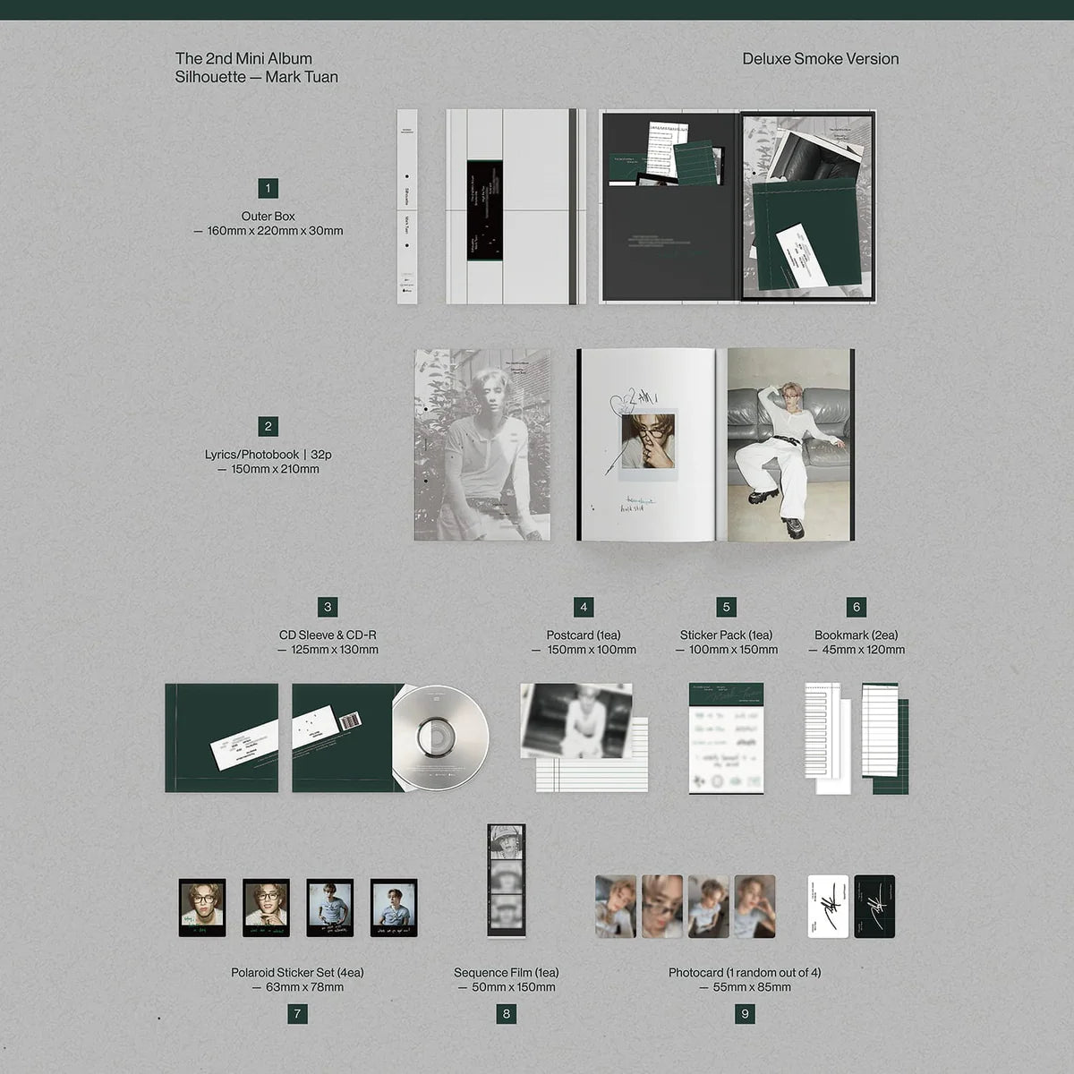 [SIGNED] MARK TUAN (GOT7) - SILHOUETTE (DELUXE VER.)