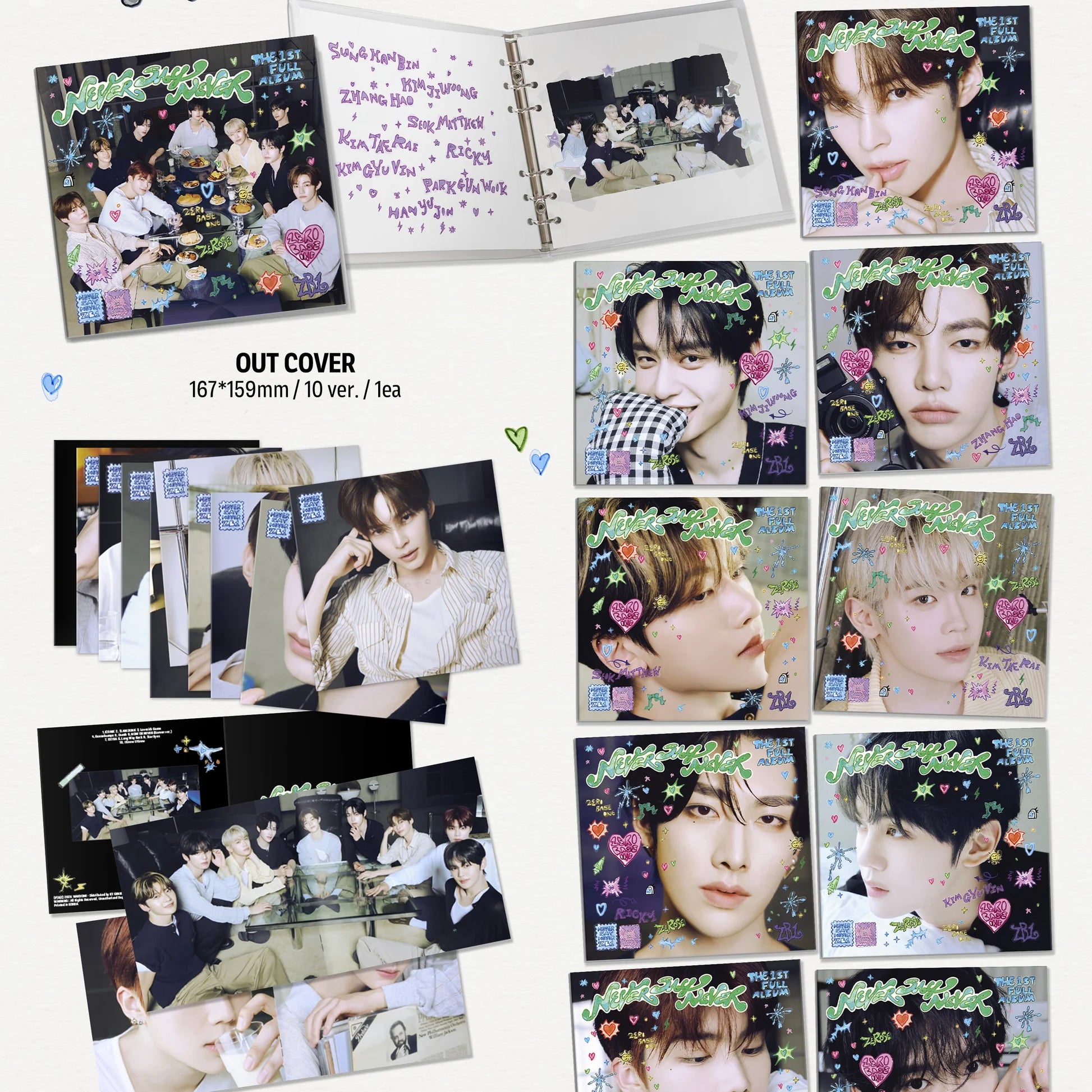 ZEROBASEONE - NEVER SAY NEVER THE 1ST FULL ALBUM (DIGIPACK Ver.)