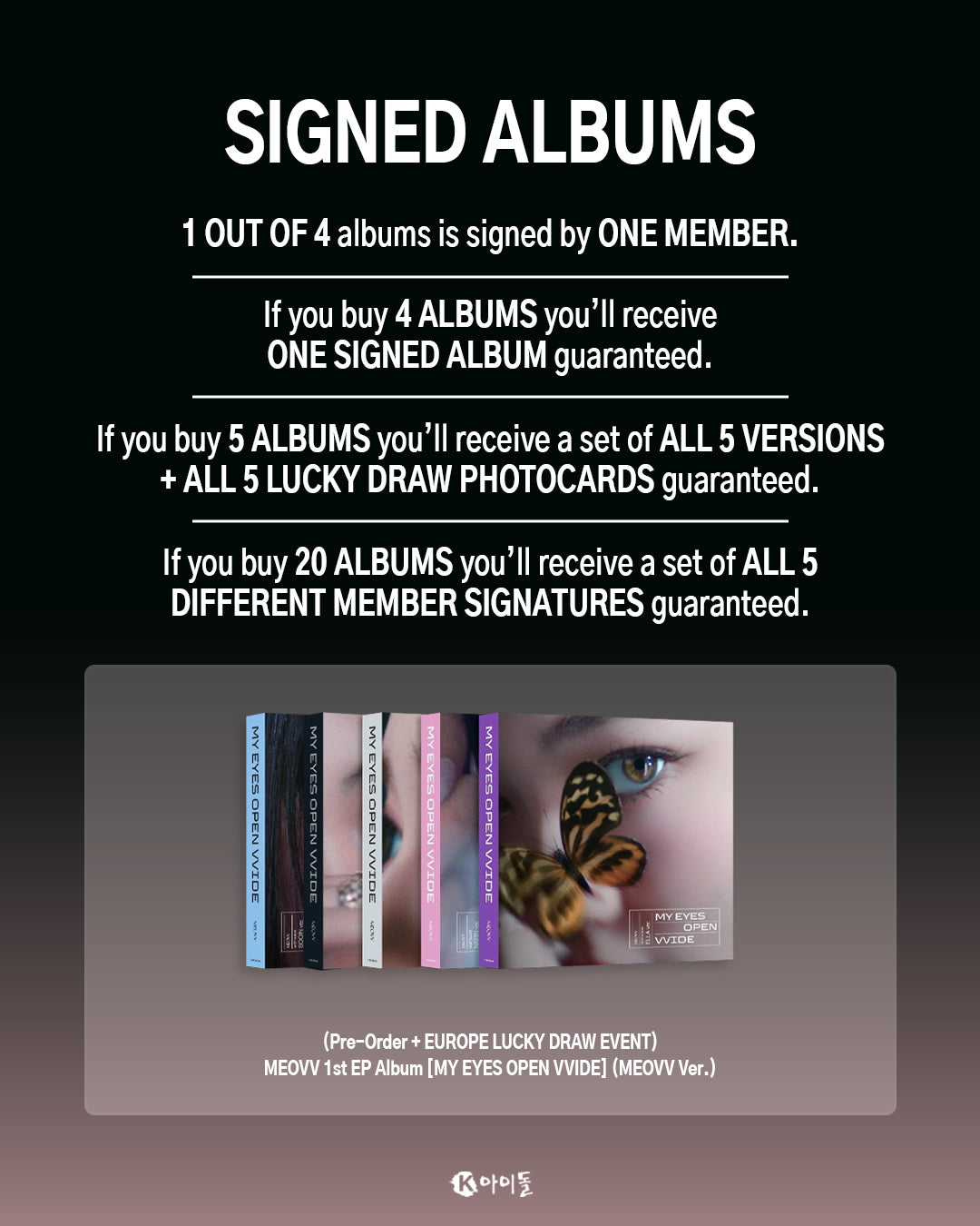 MEOVV - MY EYES OPEN VVIDE (MEOVV VER.) - SIGNED – KeaPOP