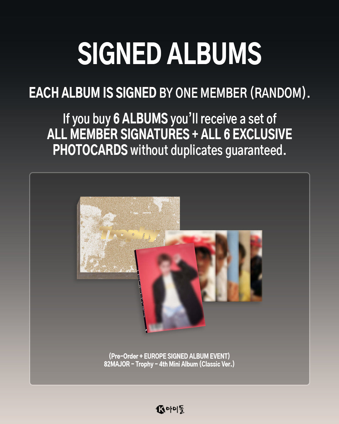 SIGNED] 82MAJOR - Trophy - 4th Mini Album (Classic Ver.) – KeaPOP