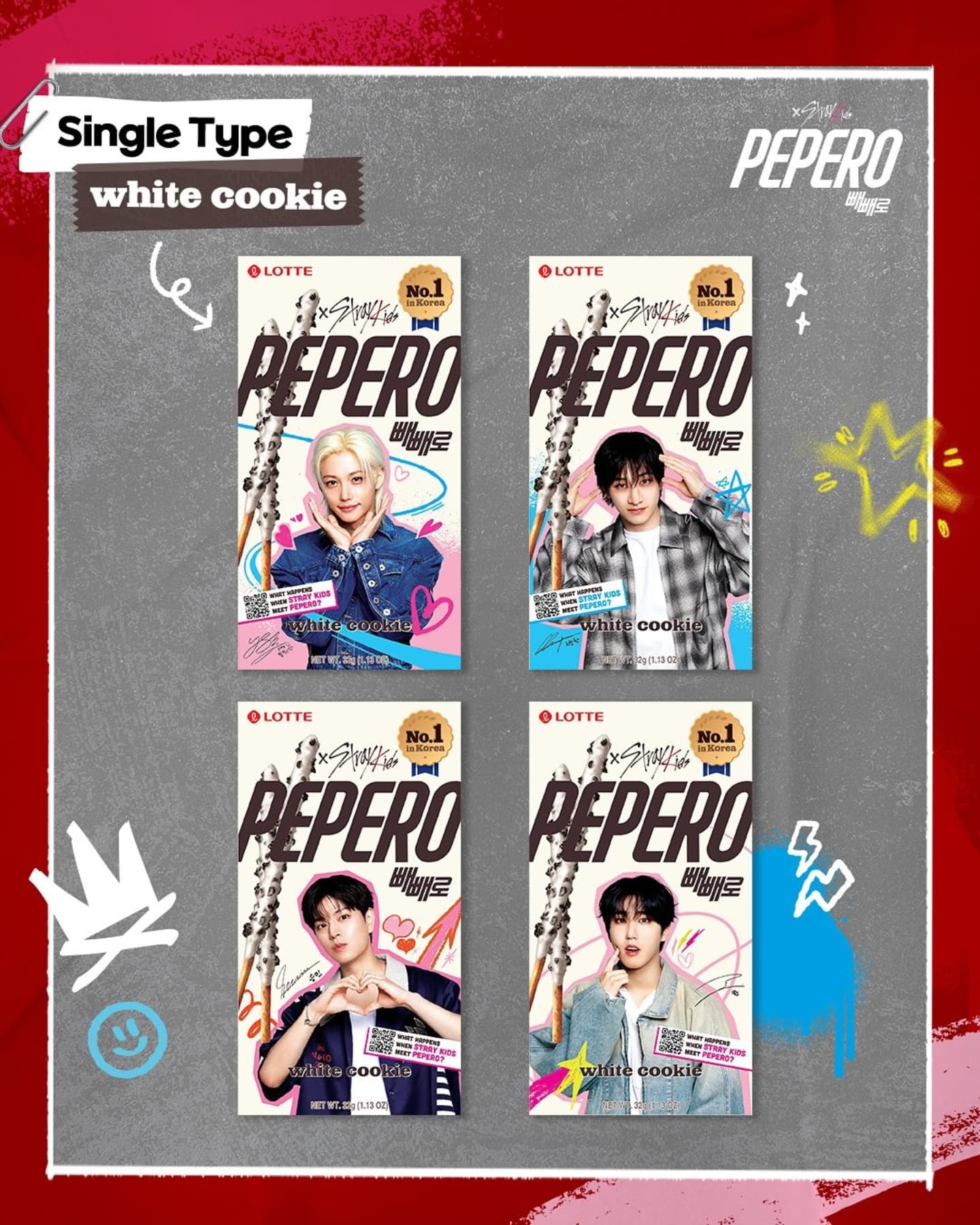 STRAY KIDS X PEPERO - WHITE COOKIE [Exclusive in Europe]