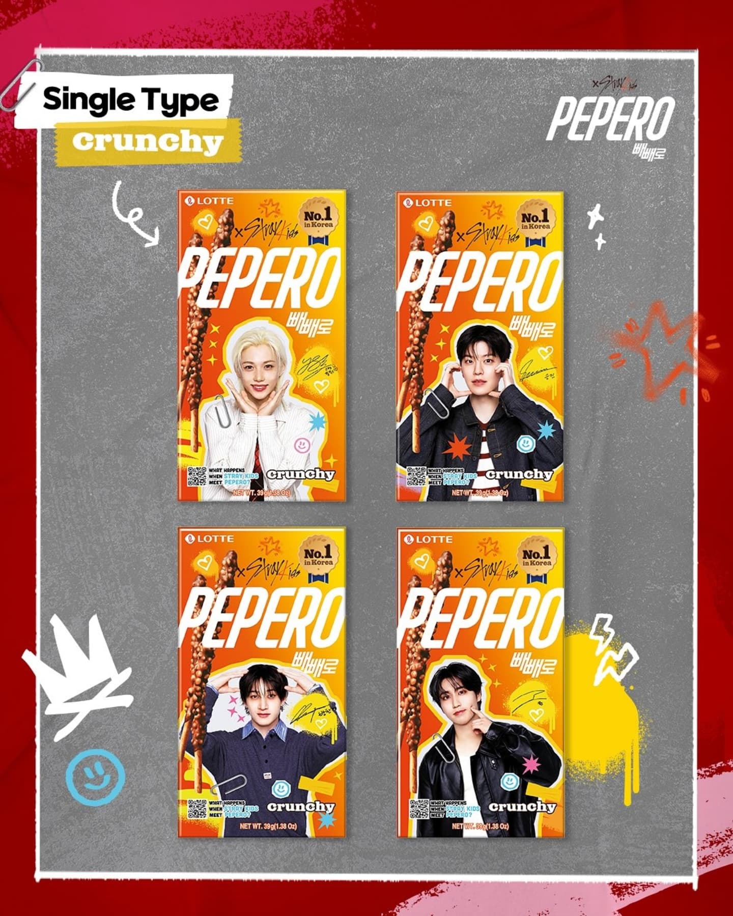 STRAY KIDS X PEPERO - CRUNCHY [Exclusive in Europe]