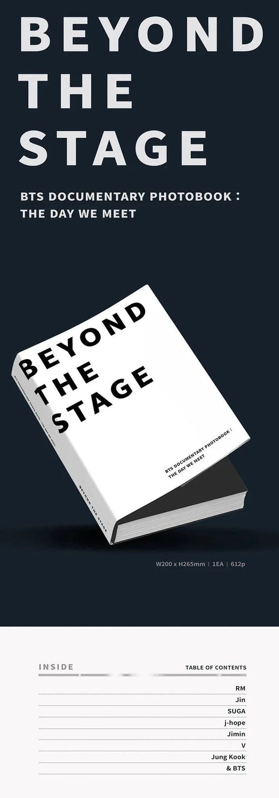 BTS - ‘BEYOND THE STAGE’ BTS DOCUMENTARY PHOTOBOOK : THE DAY WE MEET