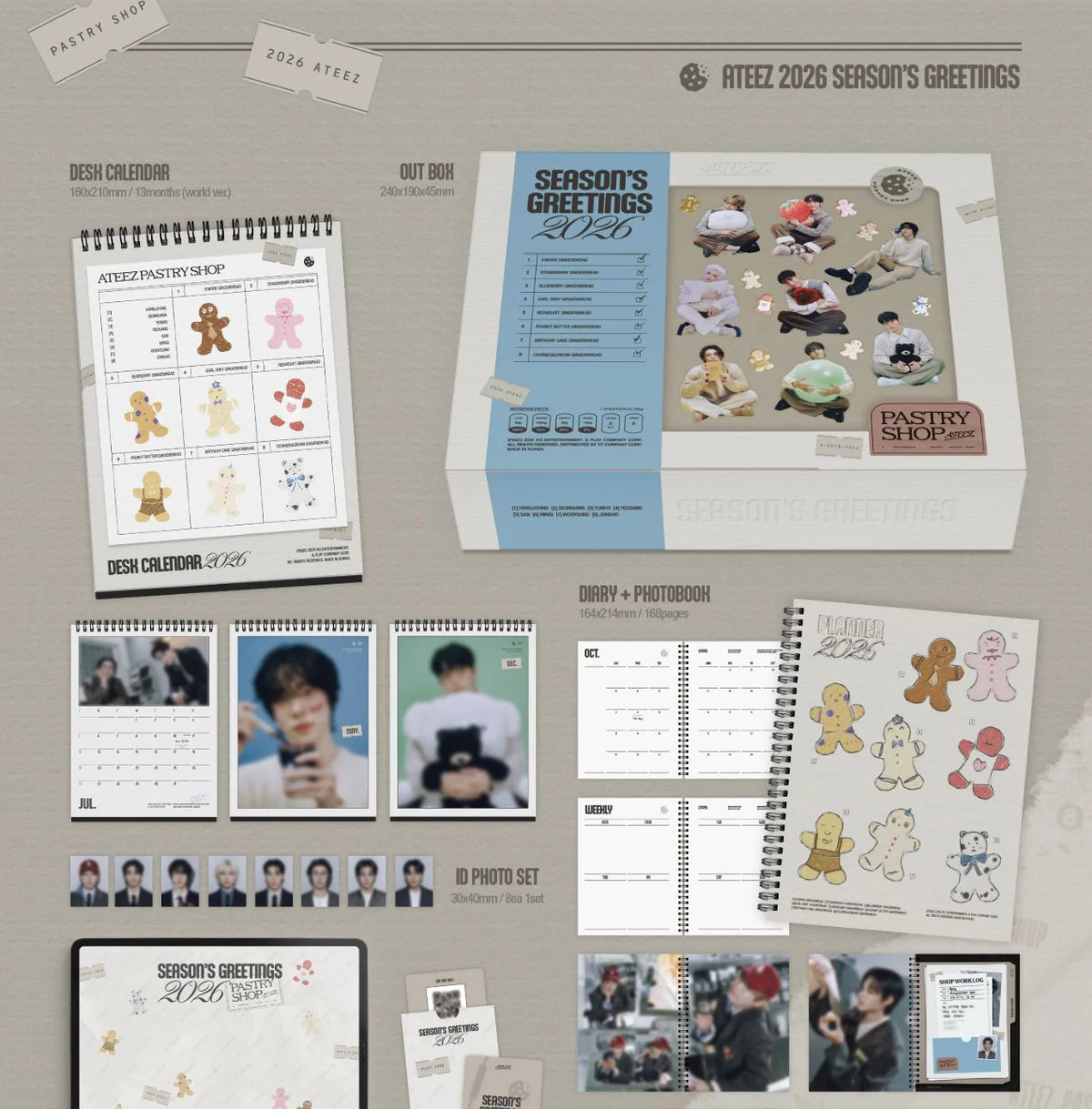 ATEEZ - 2026 SEASON'S GREETINGS (PASTRY SHOP)