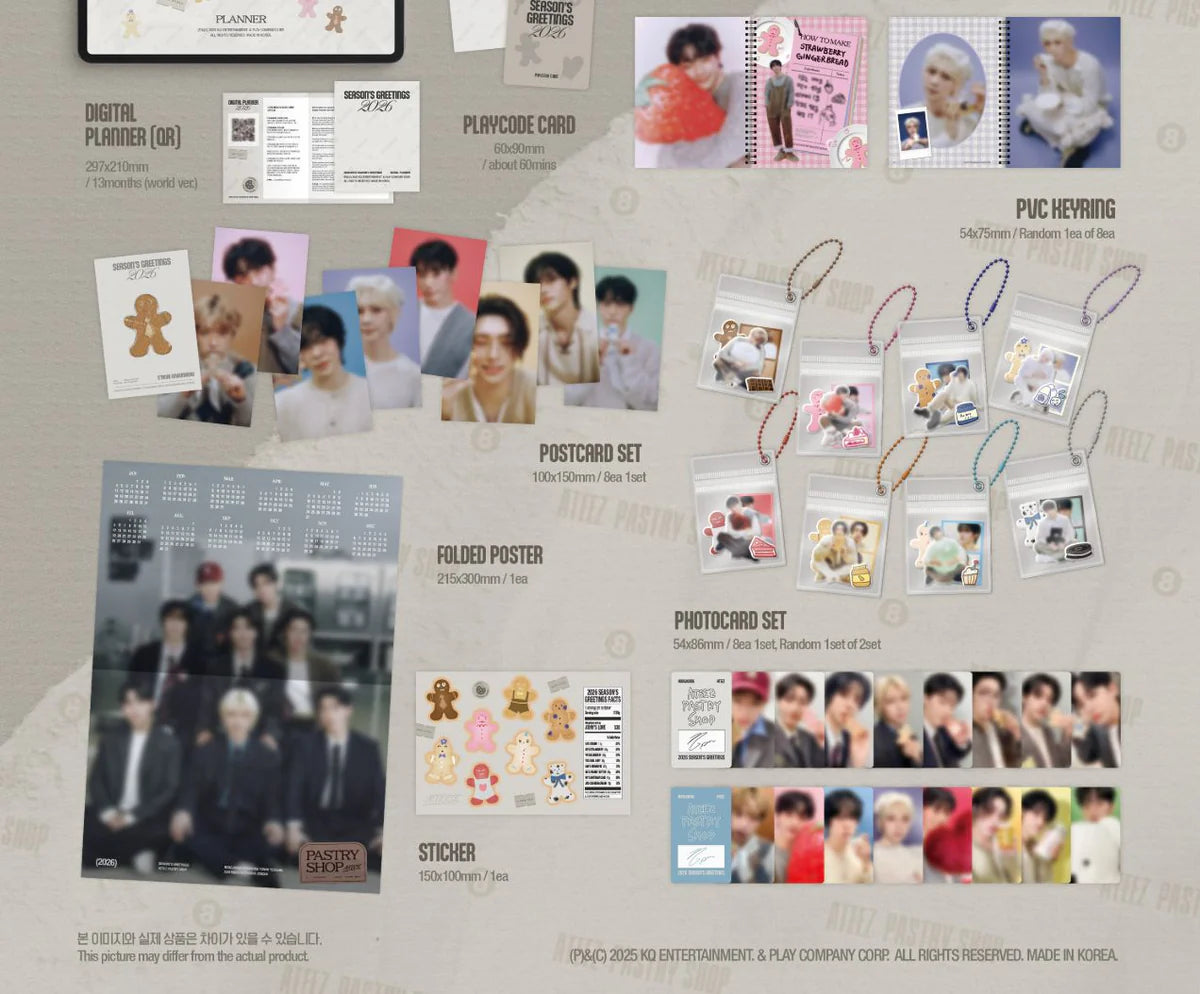 ATEEZ - 2026 SEASON'S GREETINGS (PASTRY SHOP) – KeaPOP