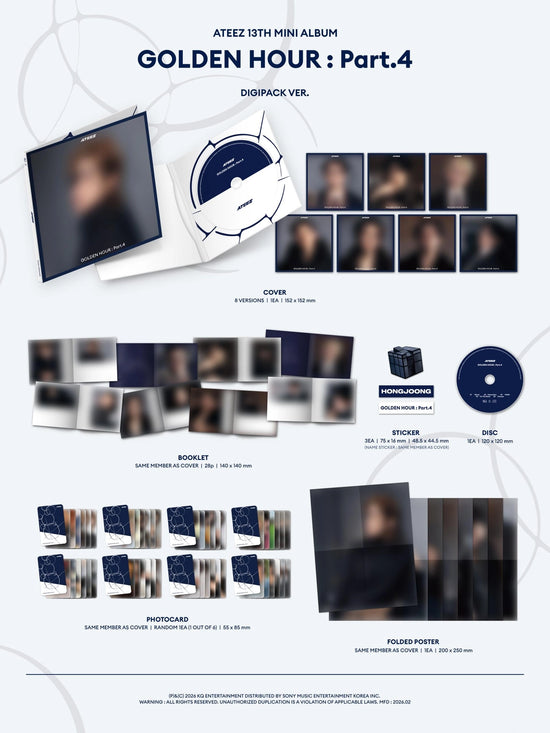 ATEEZ - GOLDEN HOUR : Part.4] (DIGIPACK Ver.)