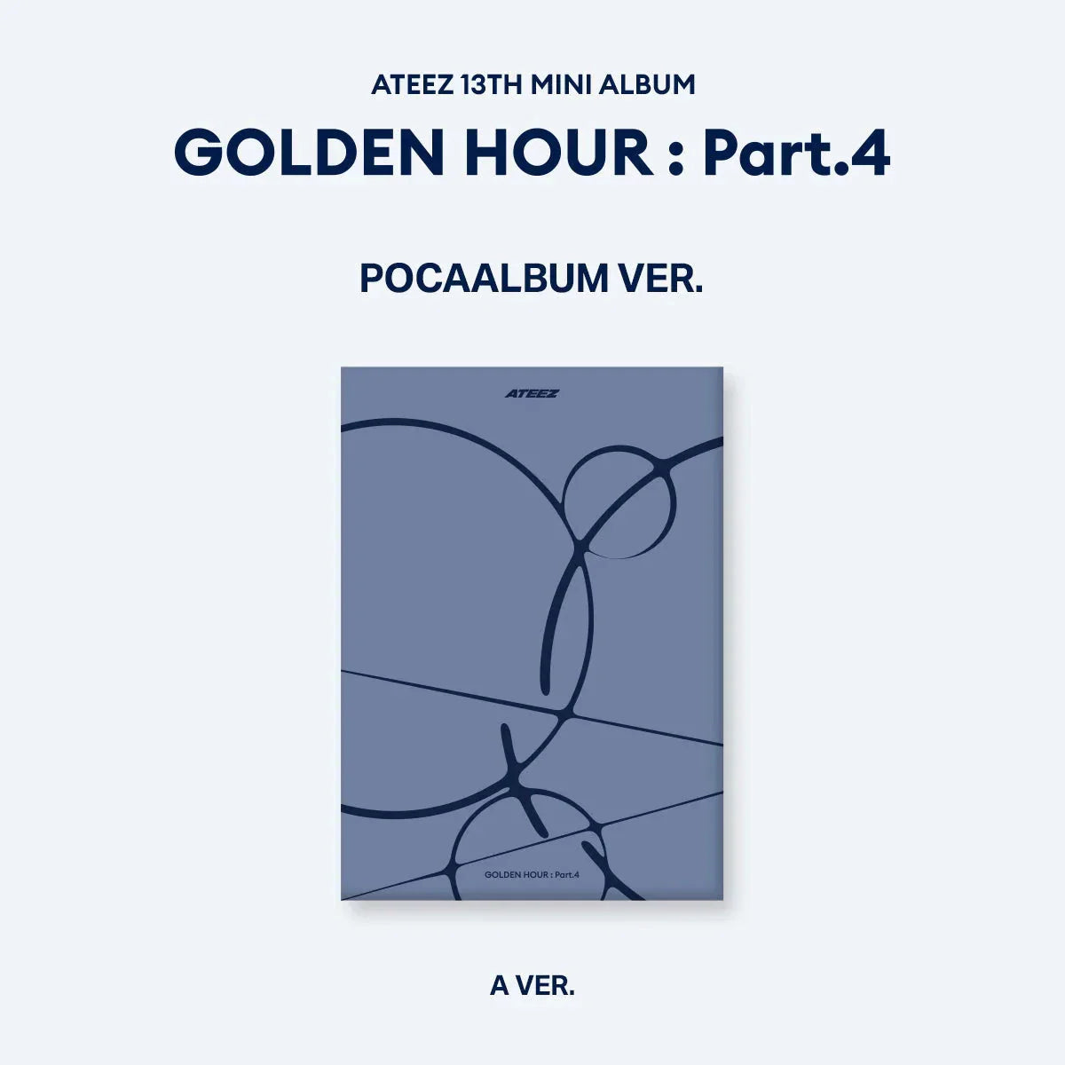 [PRE-ORDER] ATEEZ - [GOLDEN HOUR : Part.4] (POCAALBUM Ver.) + MAKESTAR GIFT