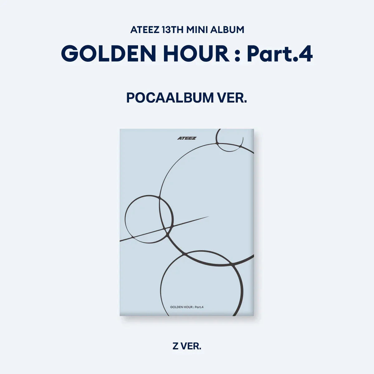 [PRE-ORDER] ATEEZ - [GOLDEN HOUR : Part.4] (POCAALBUM Ver.) + MAKESTAR GIFT