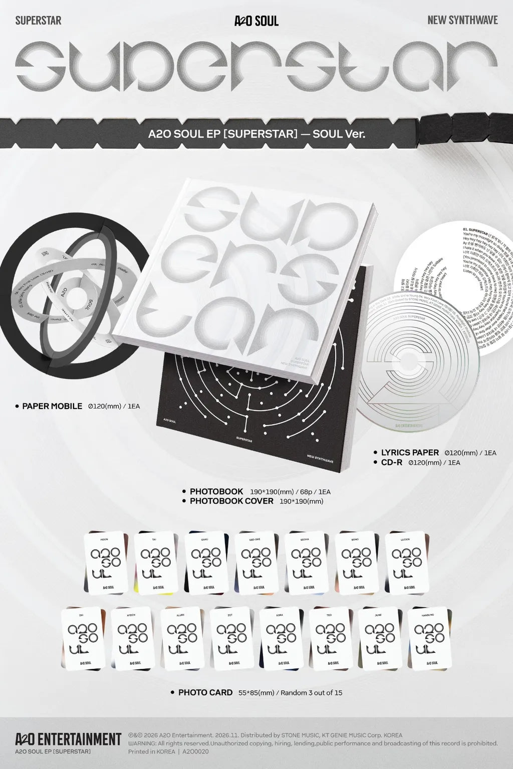 [PRE-ORDER] A2O - SOUL EP [SUPERSTAR]