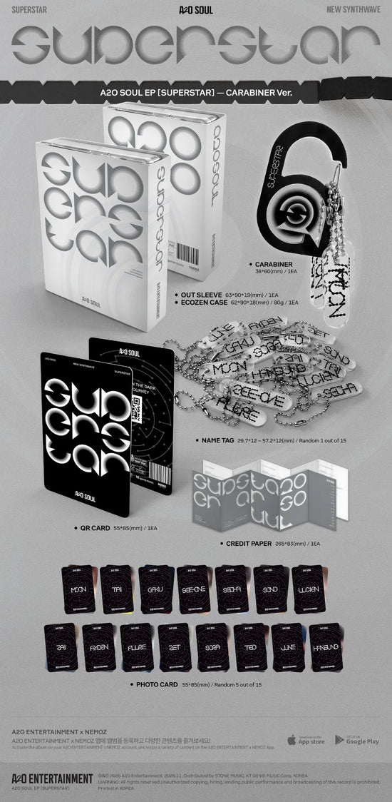 [PRE-ORDER] A2O SOUL - EP SUPERSTAR (carabiner ver.)