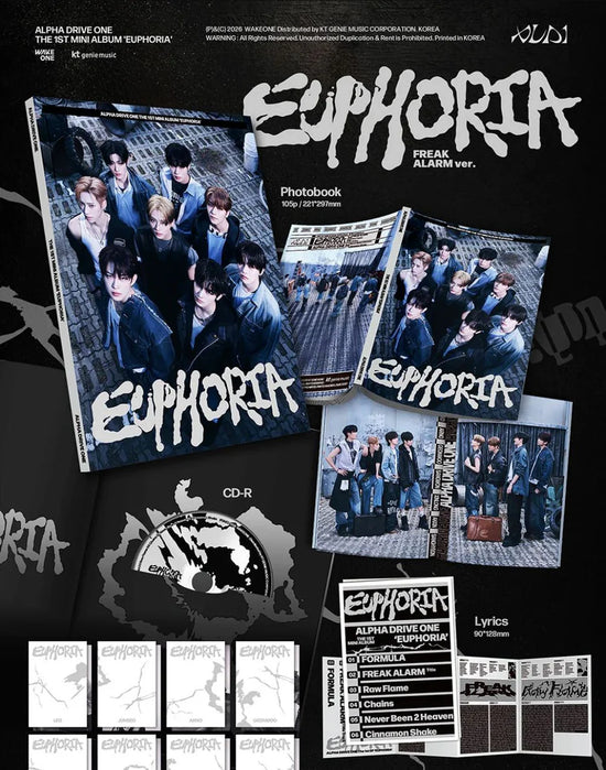 ALPHA DRIVE ONE - 1st Mini Album [EUPHORIA] (FREAK ALARM Ver.)