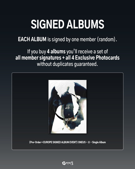 ONEUS - SINGLE ALBUM (原) (SIGNED)