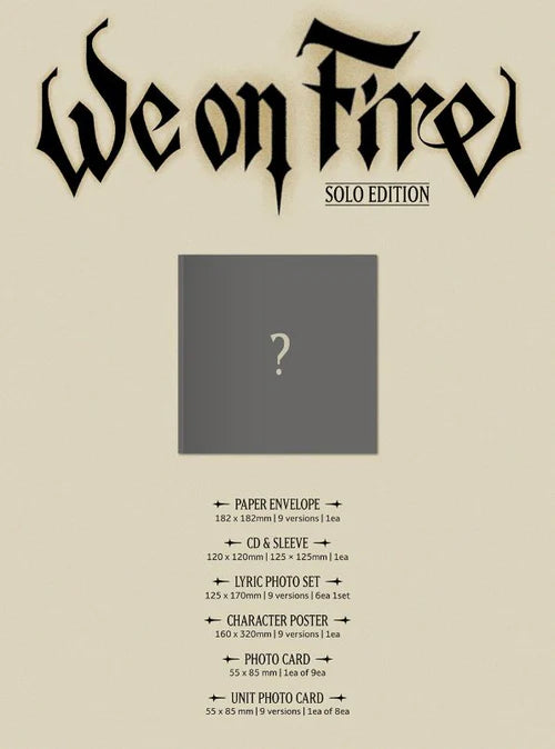 [PRE-ORDER] &TEAM - WE ON FIRE (SOLO EDITION)