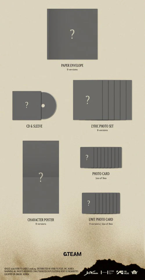 [PRE-ORDER] &TEAM - WE ON FIRE (SOLO EDITION)