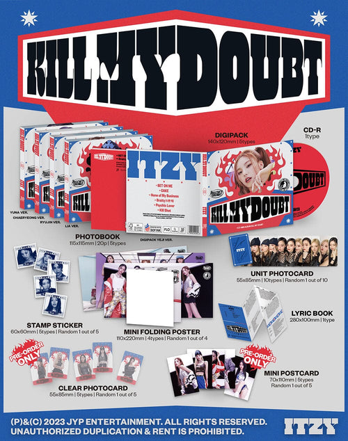 ITZY - KILL MY DOUBT (7TH MINI ALBUM) DIGIPACK VER.