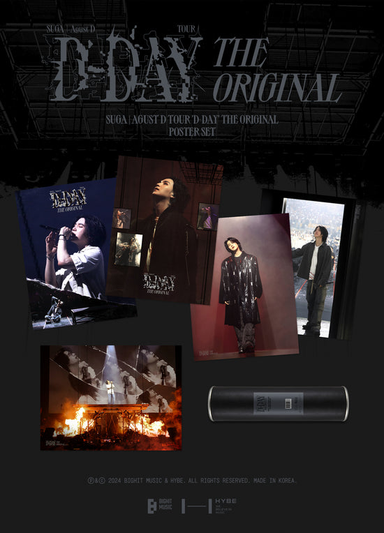 SUGA - [Agust D TOUR 'D-DAY' The Original POSTER SET]