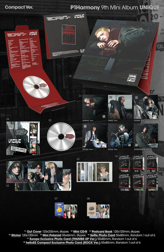 P1Harmony - UNIQUE (Compact ver.) hello82 EXCLUSIVE