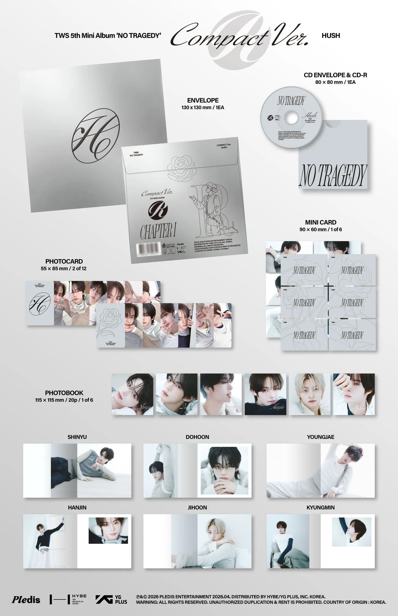 [PRE-ORDER] TWS  - NO TRAGEDY (Compact Ver.)