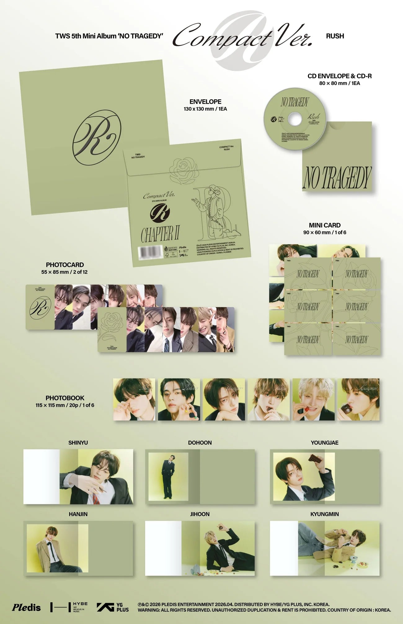 [PRE-ORDER] TWS  - NO TRAGEDY (Compact Ver.)